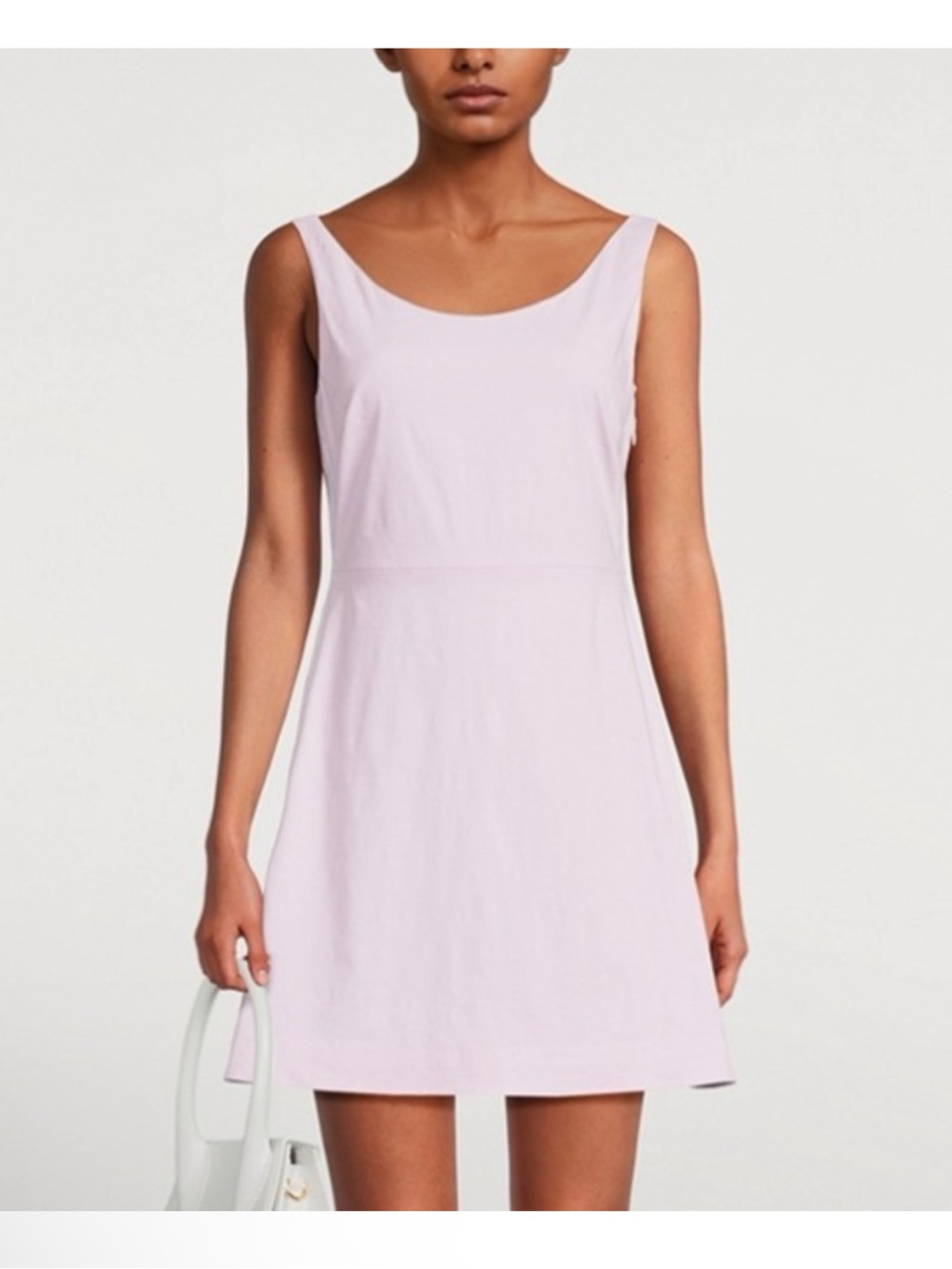 Theory Light Pink Sleeveless A-Line Mini Dress